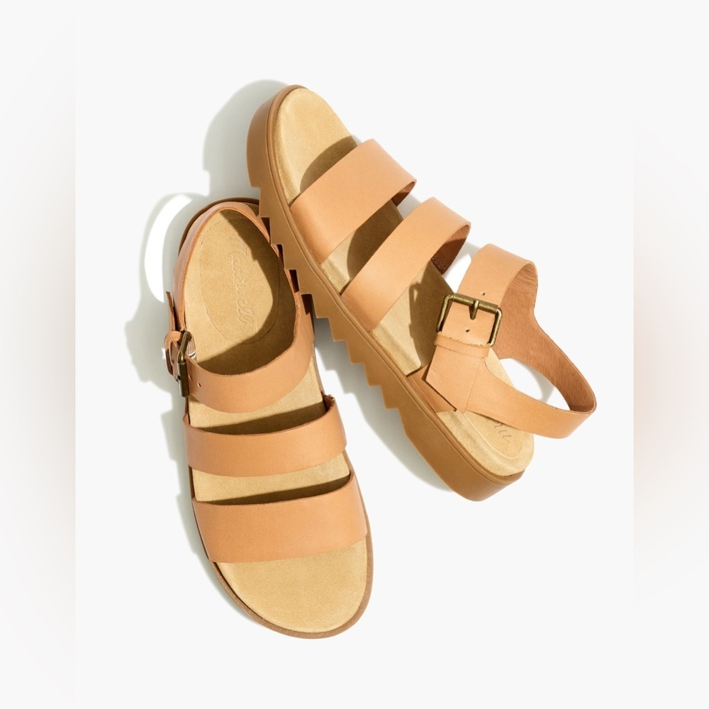 Madewell Addie Sandals ND956 Tan Brown Shoes